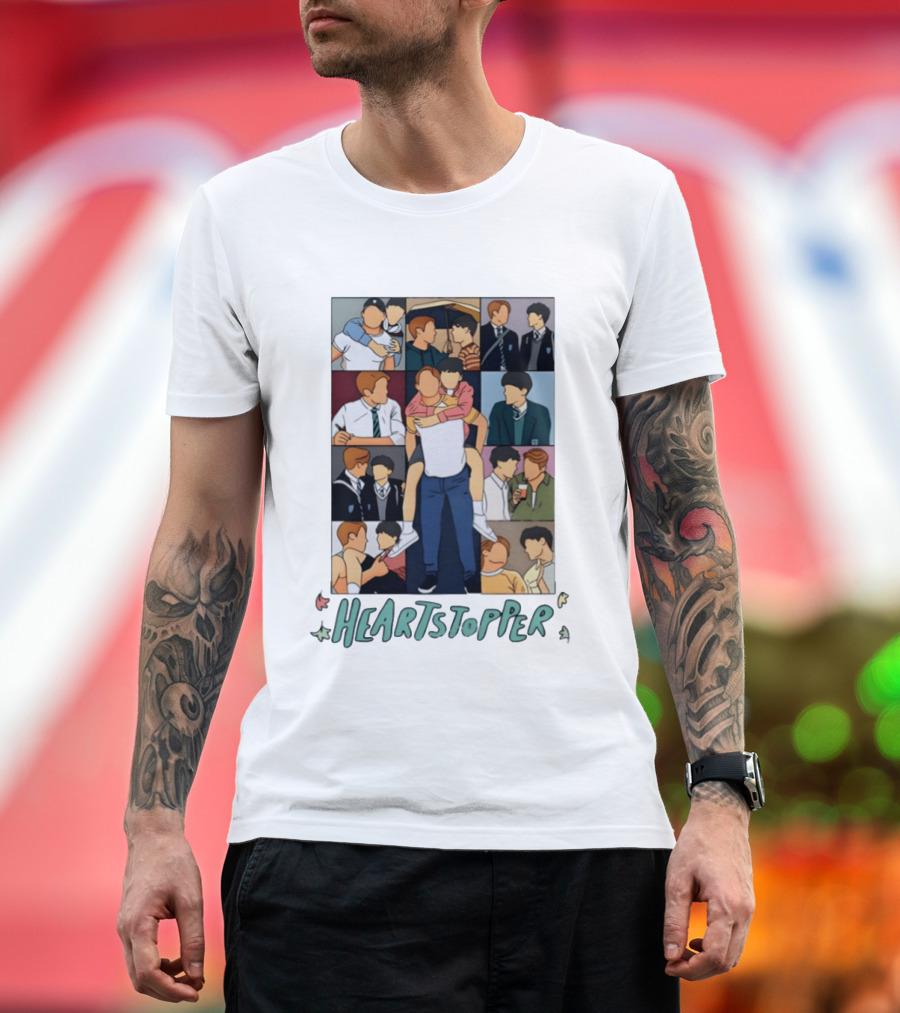 Heartstopper Nick And Charlie Comic Art Eras Tour T-Shirt