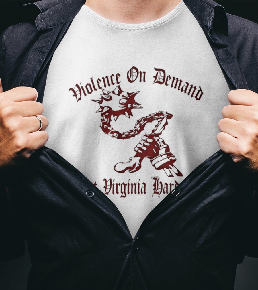 Violence On Demand West Virginia Hardcore Chain And Mace T-Shirt