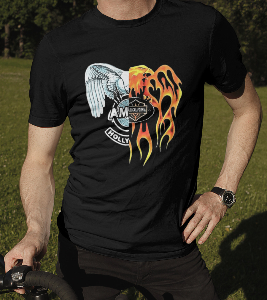 AMIRI Hollywood Spliced Eagle Fire Wing T-Shirt