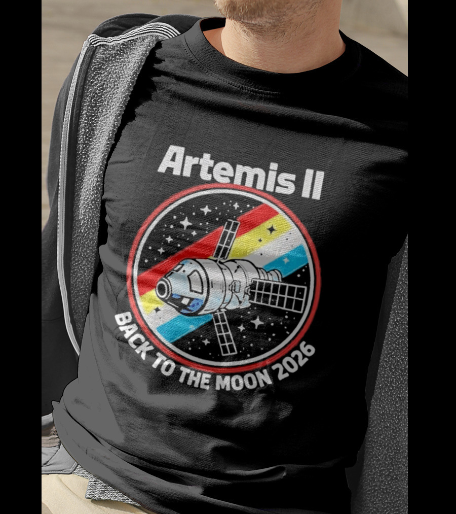 Artemis II NASA Mission Back To The Moon 2026 Spacecraft Patch T-Shirt