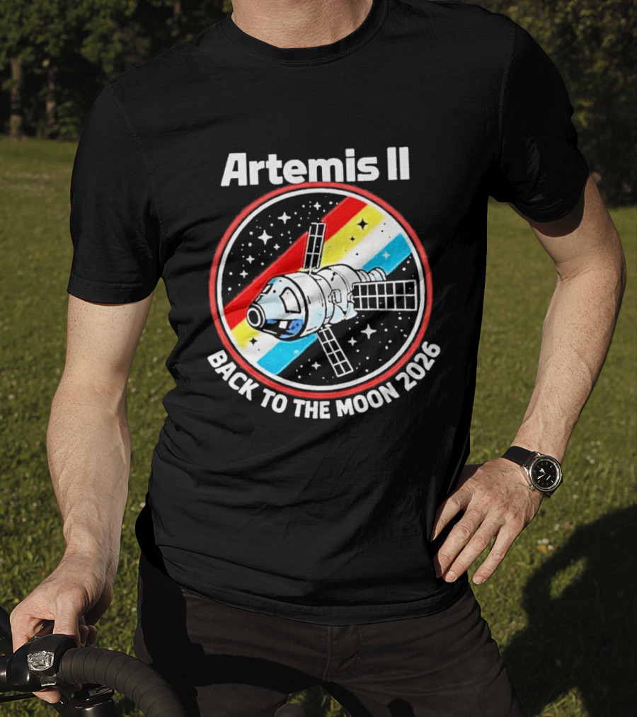 Artemis II NASA Mission Back To The Moon 2026 Spacecraft Patch T-Shirt