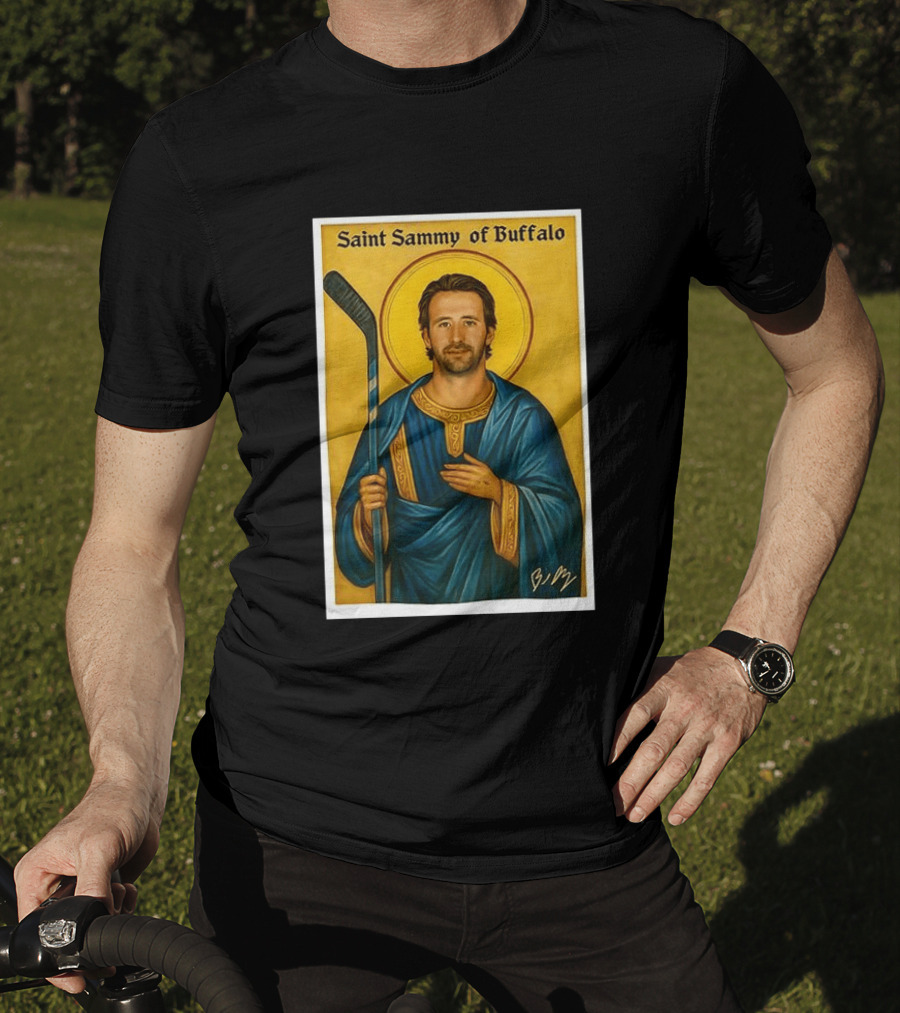 Saint Sammy Of Buffalo Hockey Player Icon NHL Buffalo Sabres T-Shirt