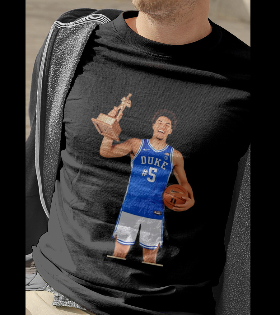 Duke Basketball #5 Cameron Boozer Naismith Men's College Player Of The Year 2026 T-Shirt