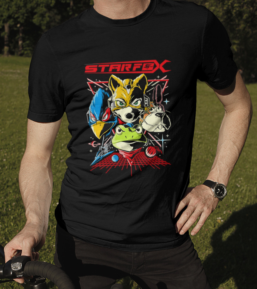 Star Fox The Final Mission V2 Fox McCloud Falco Lombardi Slippy Toad Gaming T-Shirt