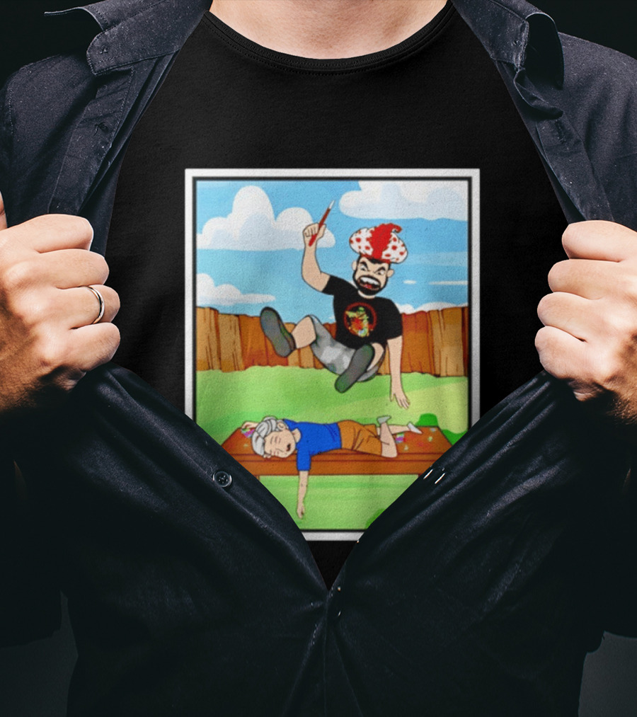 Super Sabu SuperHumman Backyard Wrestling Comic Style Action T-Shirt