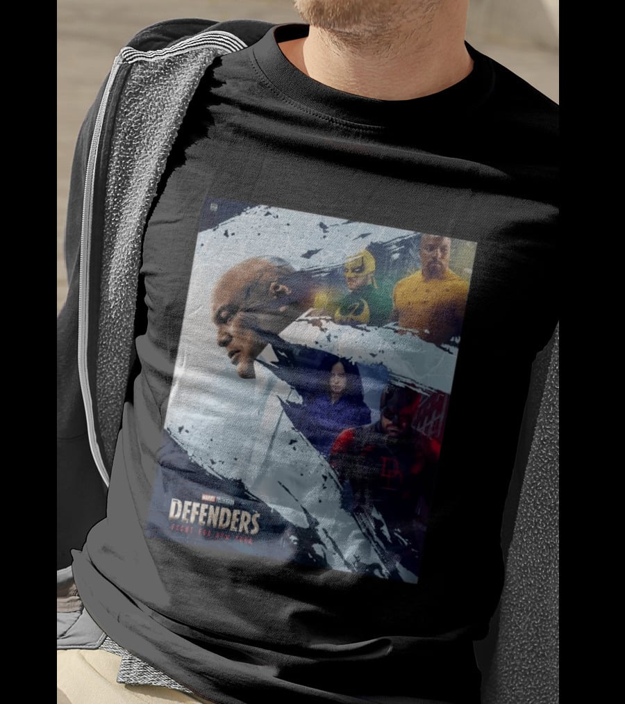 Marvel Television Defenders Fight For New York Heroes Assemble T-Shirt