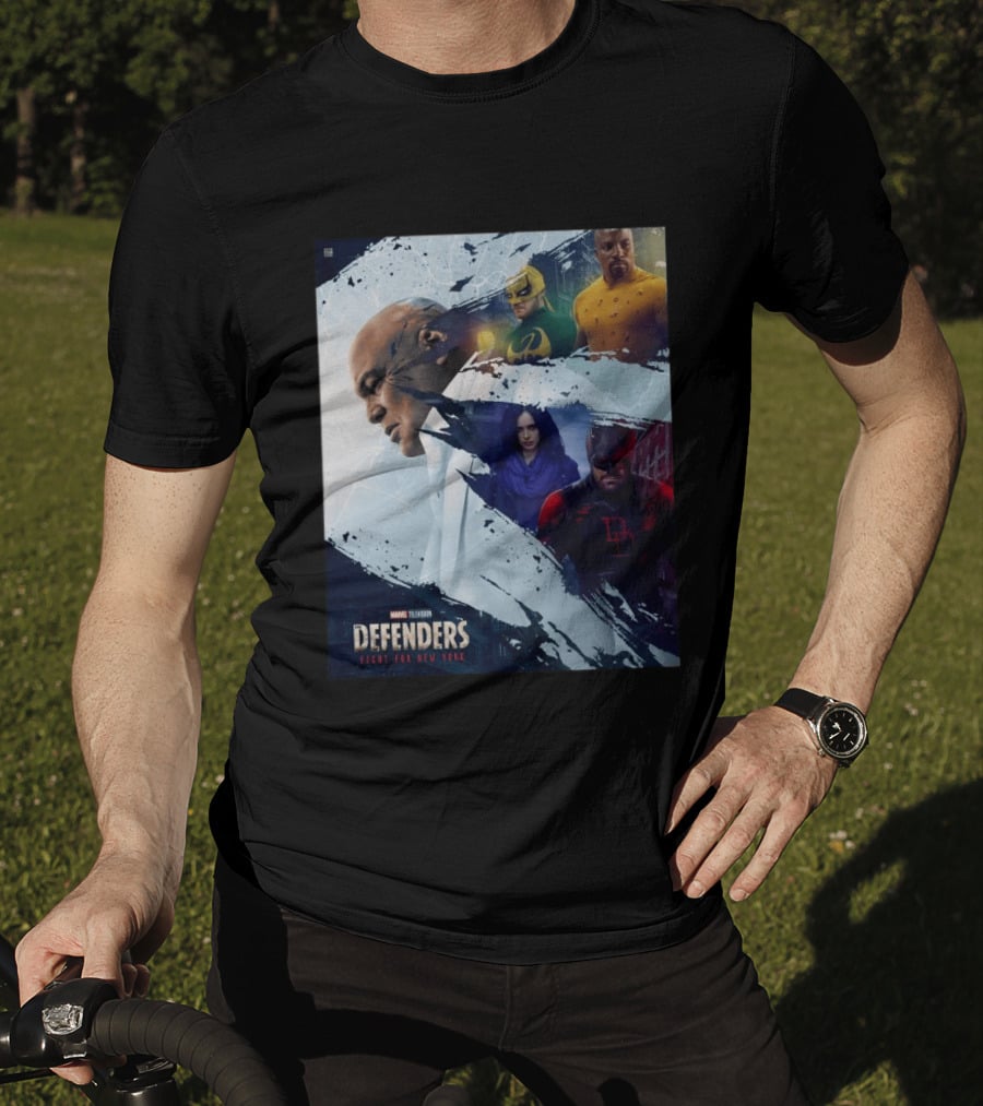 Marvel Television Defenders Fight For New York Heroes Assemble T-Shirt