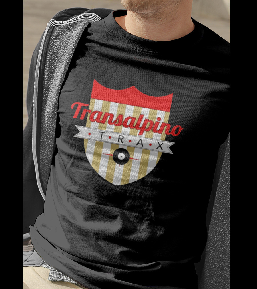 Transalpino Trax Shield Stripes And Record T-Shirt