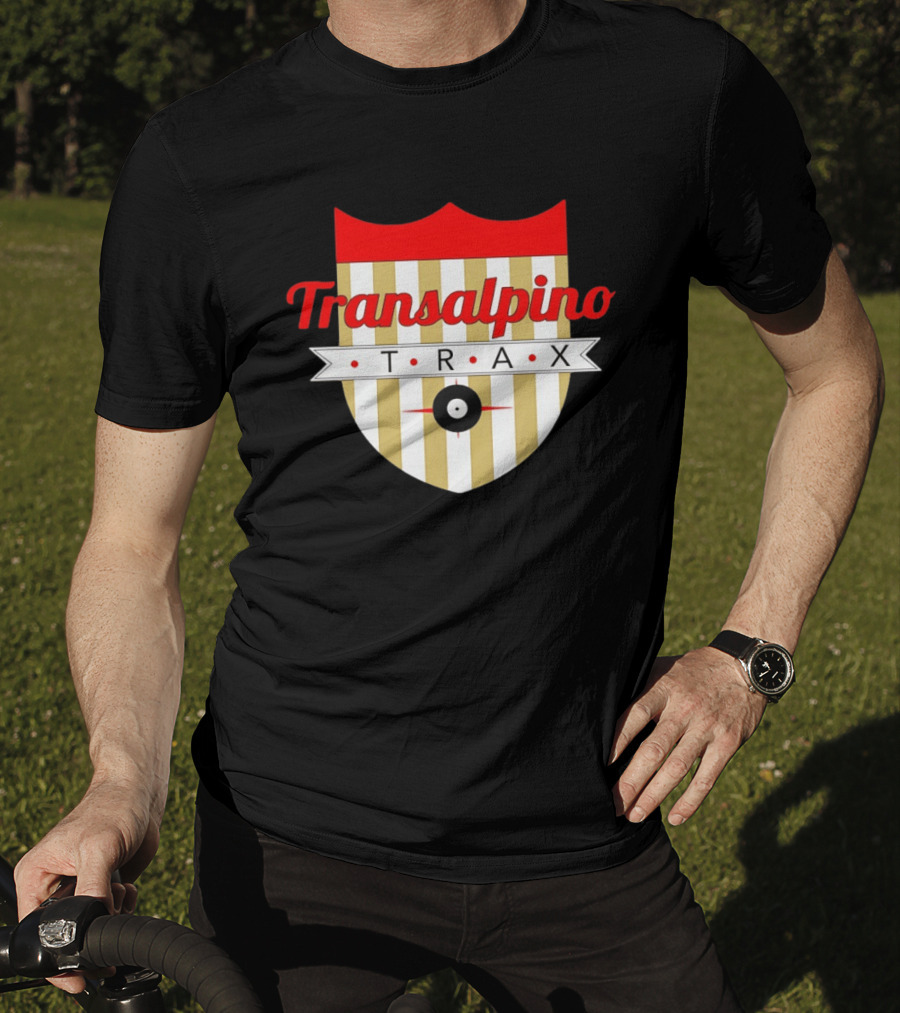 Transalpino Trax Shield Stripes And Record T-Shirt