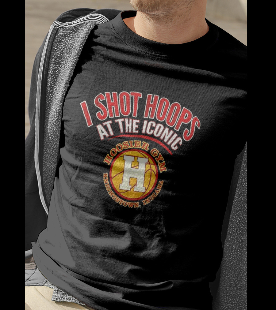 I Shot Hoops At The Iconic Hoosier Gym Knightstown Indiana T-Shirt