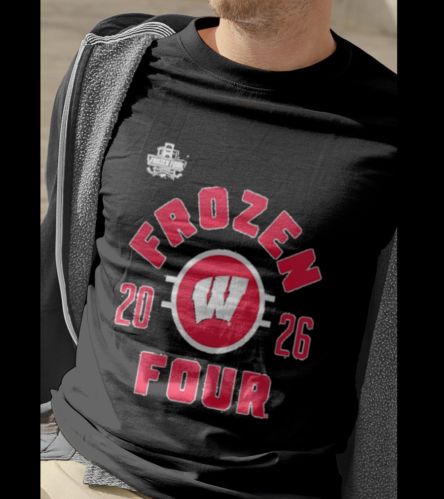 Wisconsin Badgers 2026 Frozen Four NCAA Men's Hockey Championship T-Shirt