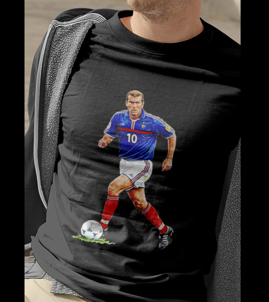 Zinédine Zidane France Football Number 10 World Cup 1998 T-Shirt