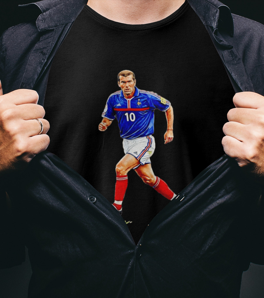 Zinédine Zidane France Football Number 10 World Cup 1998 T-Shirt
