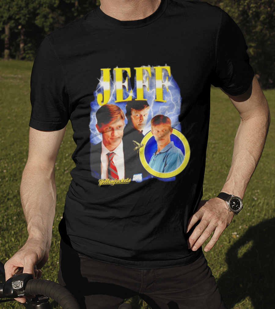 Jeff Yellowjackets Lightning Blue T-Shirt