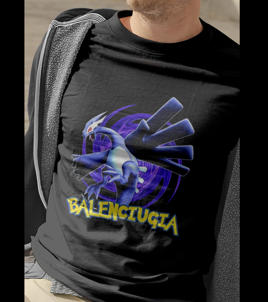 Lugia Balenciugia Fusion With Iconic Air Creature And Fashion Twist T-Shirt