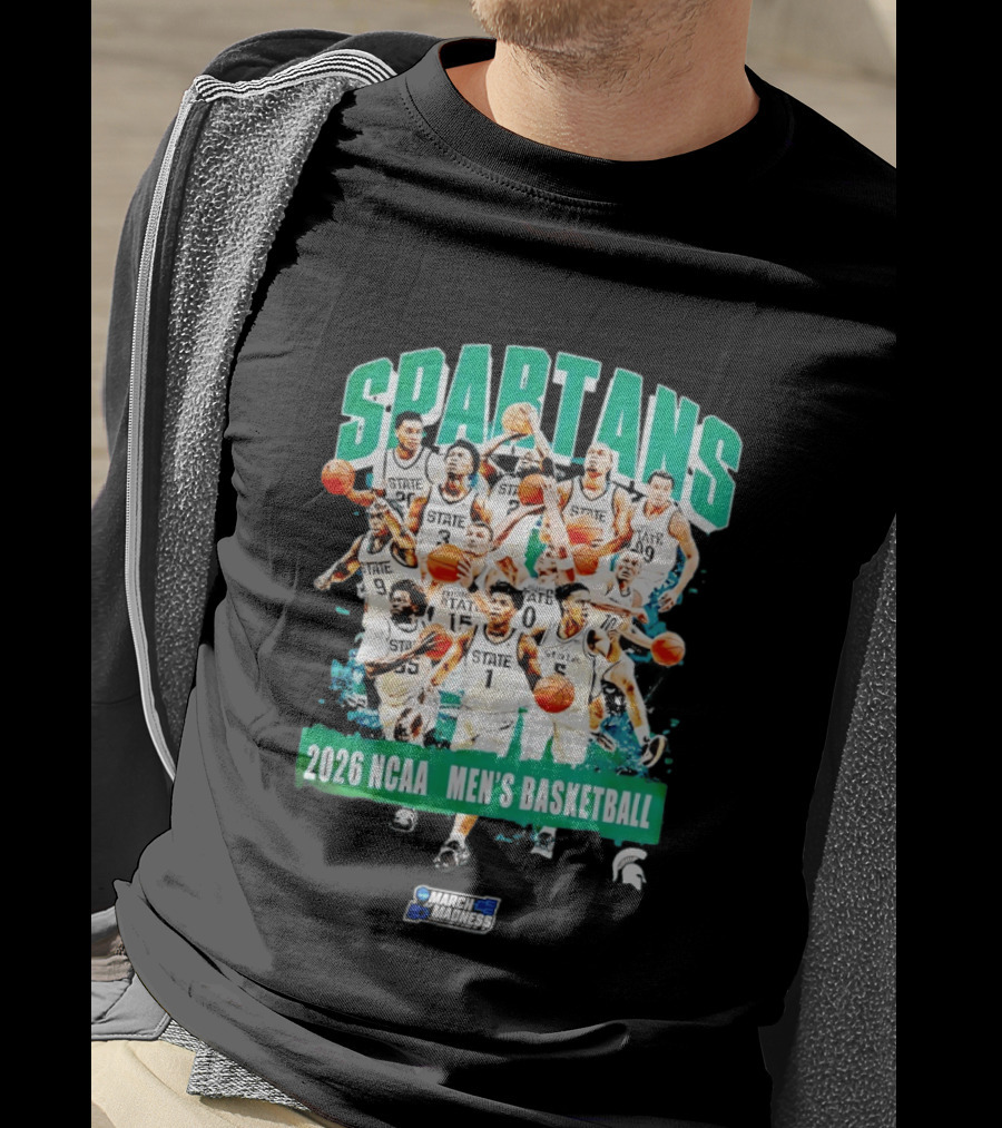 Spartans 2026 NCAA March Madness Men's Basketball Team Michigan State T-Shirt