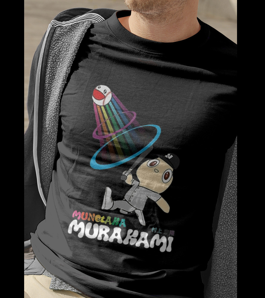 Munetaka Murakami Rainbow Baseball Character Swing T-Shirt