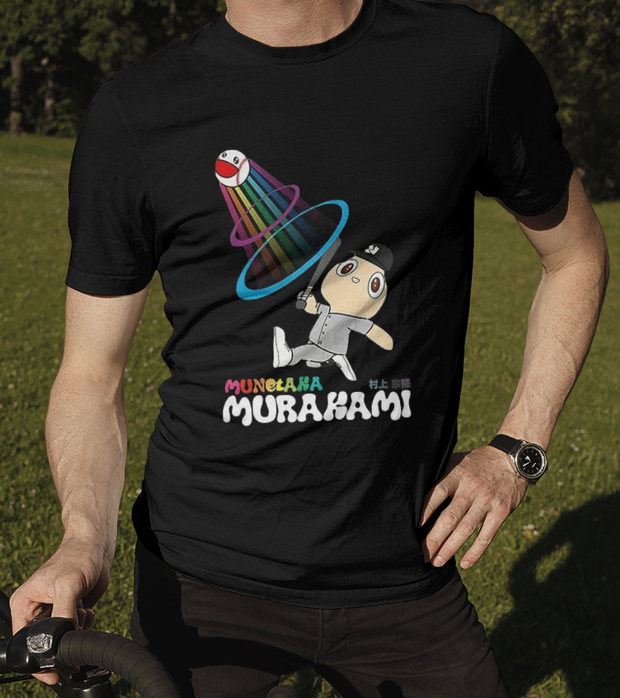 Munetaka Murakami Rainbow Baseball Character Swing T-Shirt