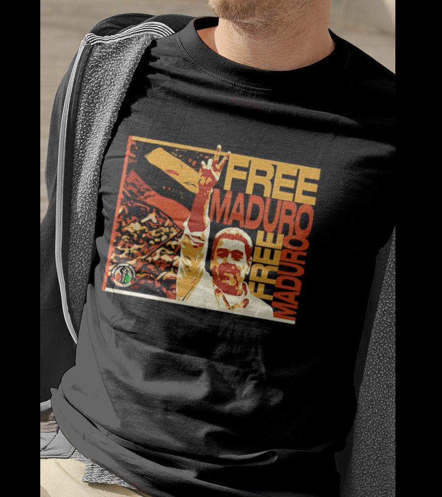 FREE MADURO Nicolas Maduro Peace Sign Protest T-Shirt