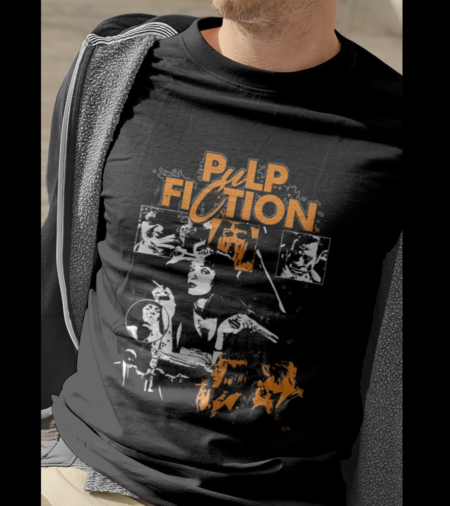 Pulp Fiction Vintage Film Style Featuring Mia Wallace T-Shirt
