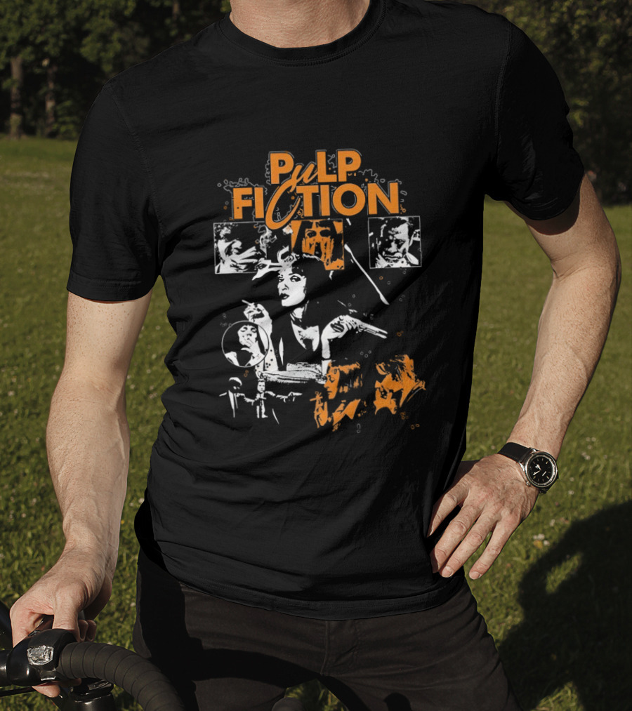 Pulp Fiction Vintage Film Style Featuring Mia Wallace T-Shirt