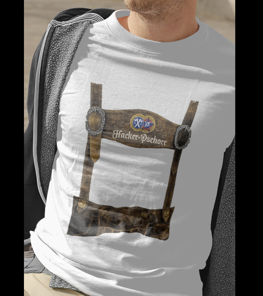 Hacker Pschorr Lederhosen Oktoberfest Beer Festival Bavarian Costume T-Shirt