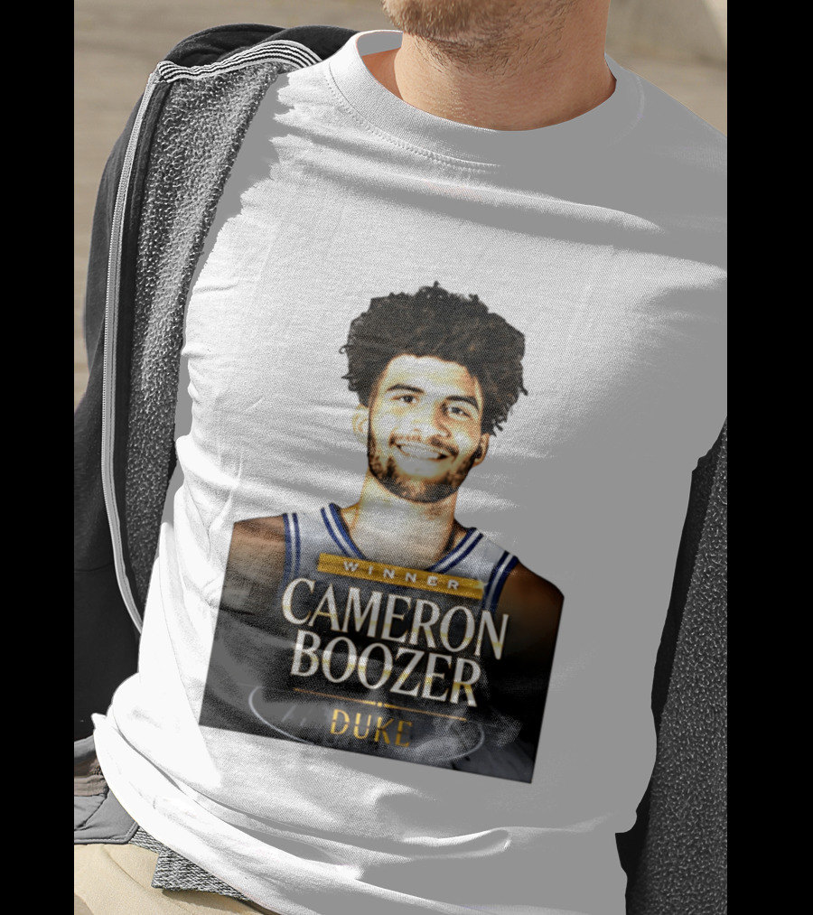 Winner Cameron Boozer Duke Basketball 2026 Naismith Men's College Player Of The Year T-Shirt