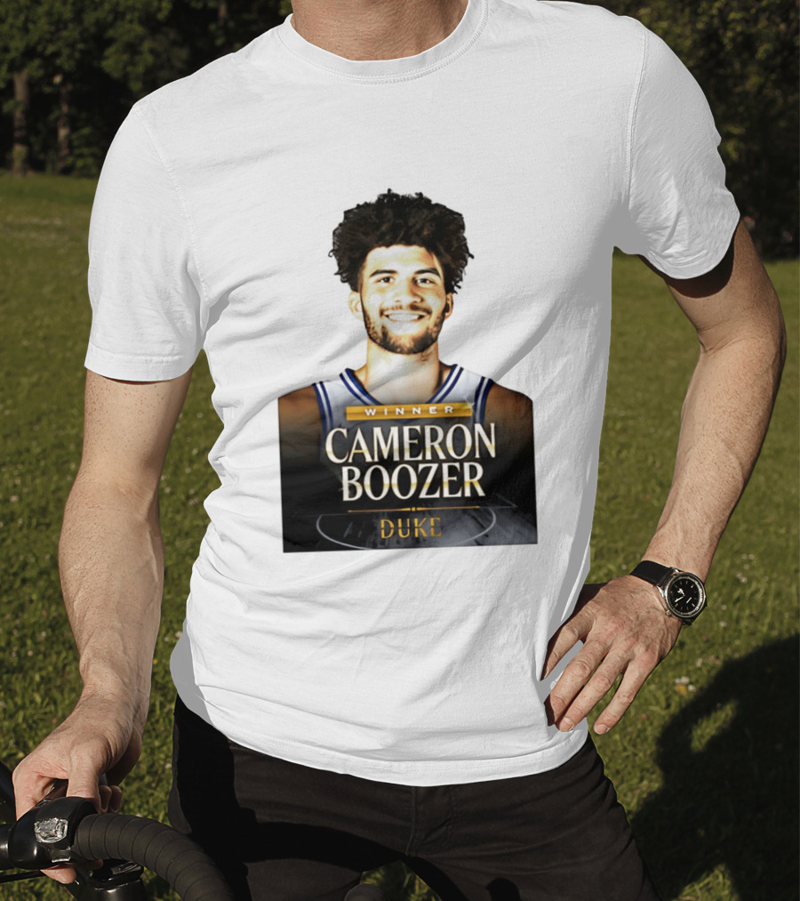 Winner Cameron Boozer Duke Basketball 2026 Naismith Men's College Player Of The Year T-Shirt