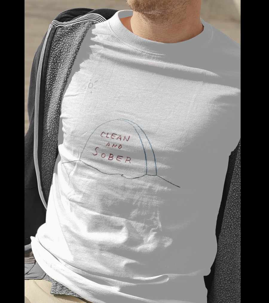 Clean And Sober Headstone Paint Sun T-Shirt