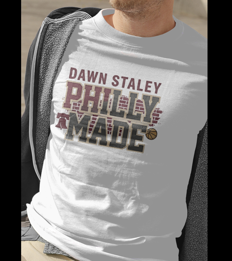 Dawn Staley Philly Made Basketball Brick Wall T-Shirt