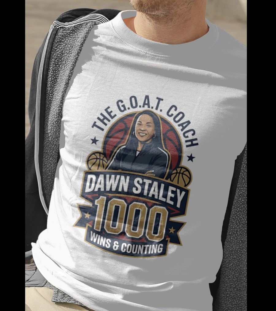 The G.O.A.T. Coach Dawn Staley 1000 Wins & Counting T-Shirt