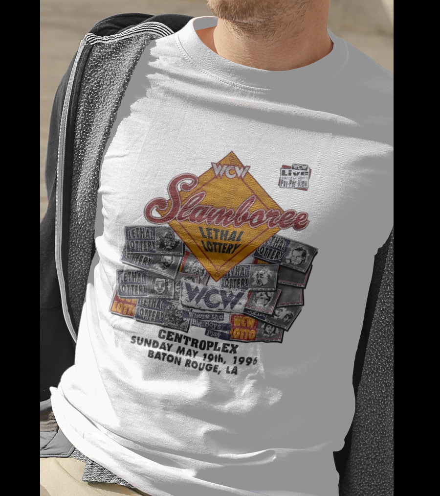 WCW Slamboree 1996 Lethal Lottery Where The Big Boys Play T-Shirt