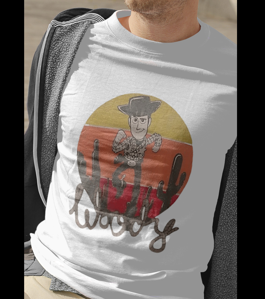 Woody Desert Cactus Scene Toy Story T-Shirt
