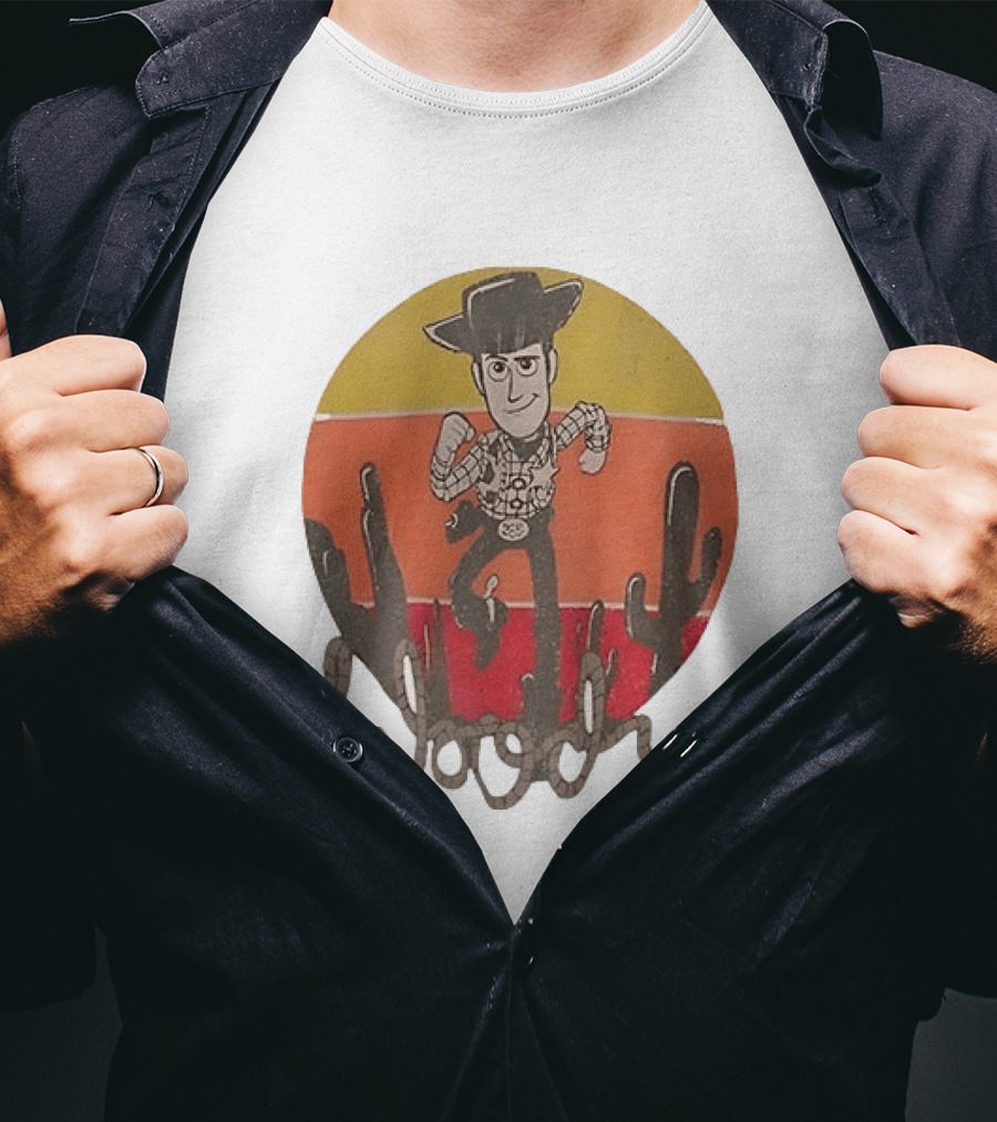 Woody Desert Cactus Scene Toy Story T-Shirt