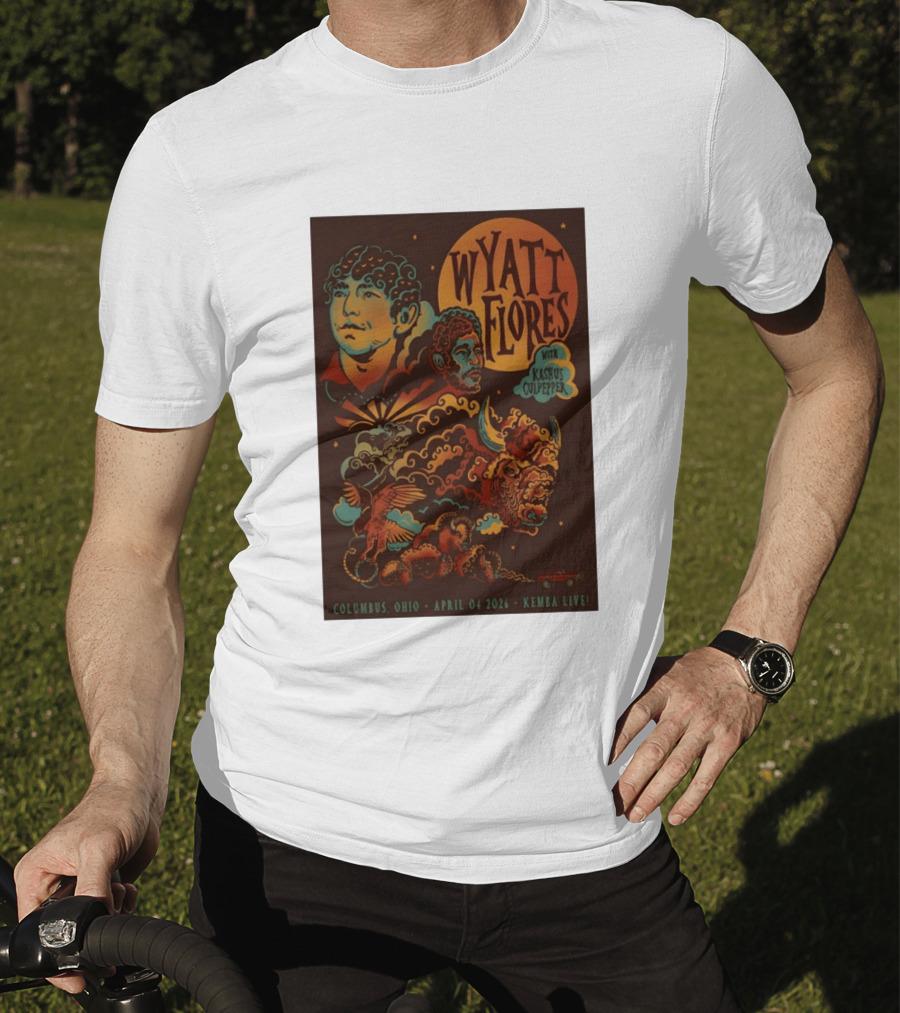 Wyatt Flores With Kashus Culpepper Columbus Ohio April 4 2026 Kemba Live Event T-Shirt