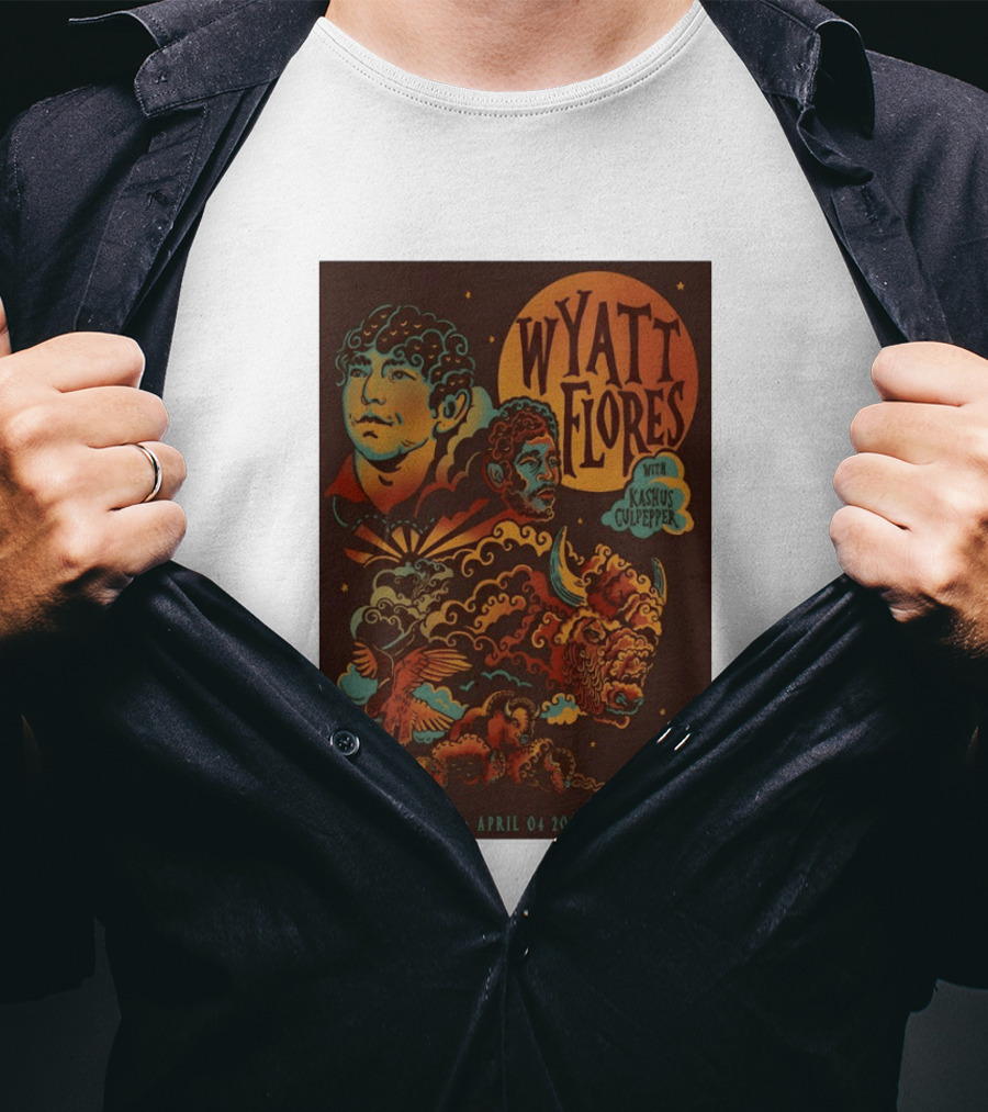 Wyatt Flores With Kashus Culpepper Columbus Ohio April 4 2026 Kemba Live Event T-Shirt