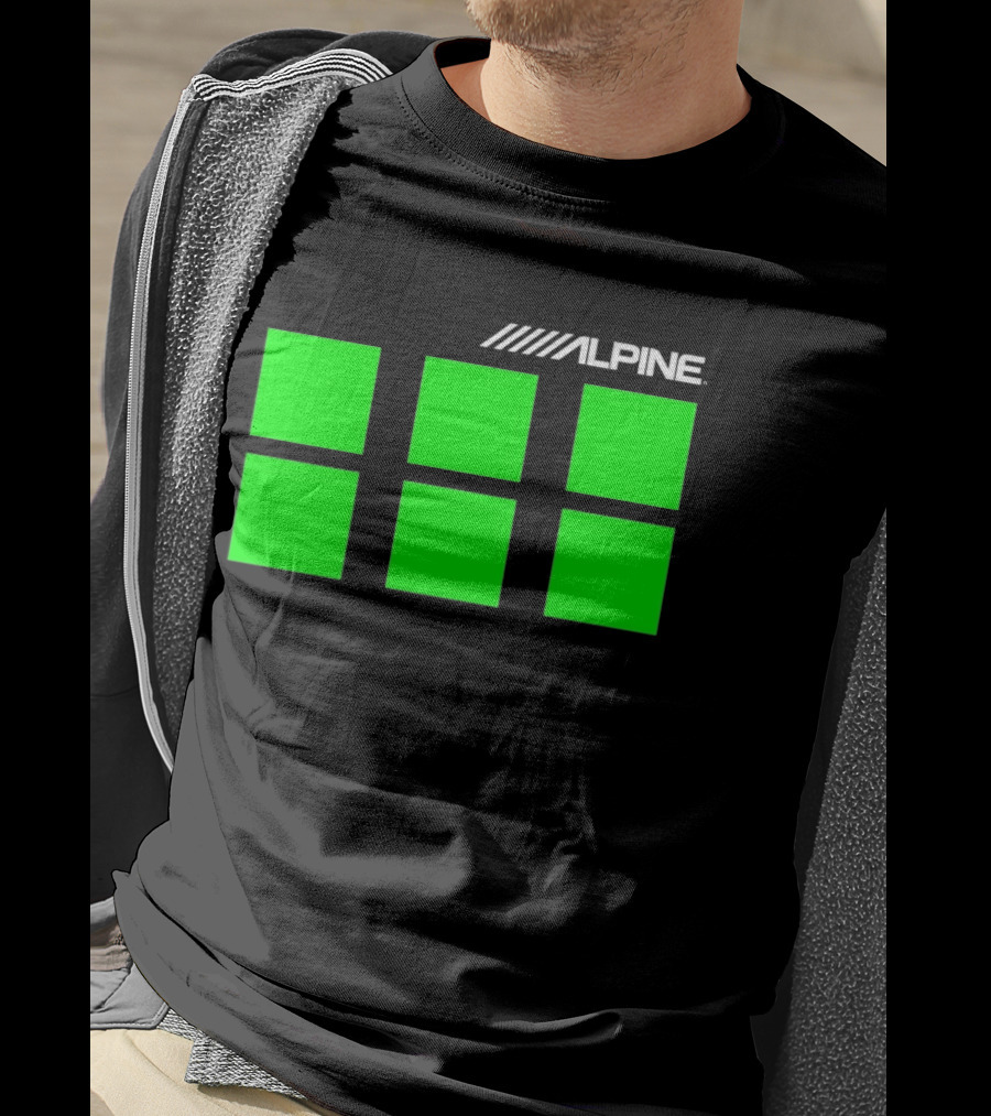 Alpine Audio Green Panel Blocks T-Shirt