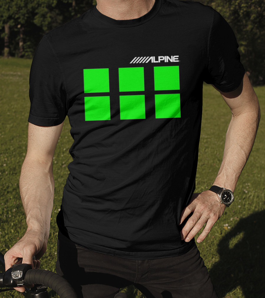 Alpine Audio Green Panel Blocks T-Shirt