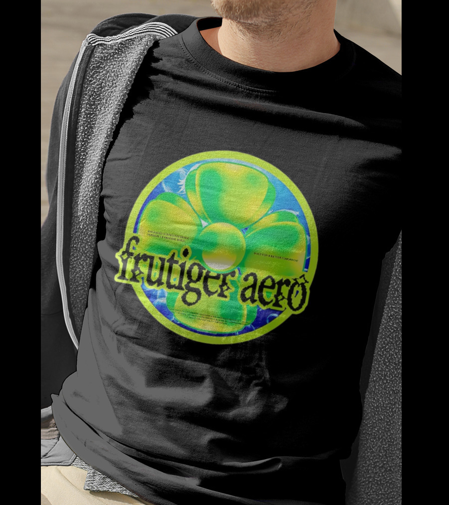 Frutiger Aero Psychedelic Neon Flower T-Shirt
