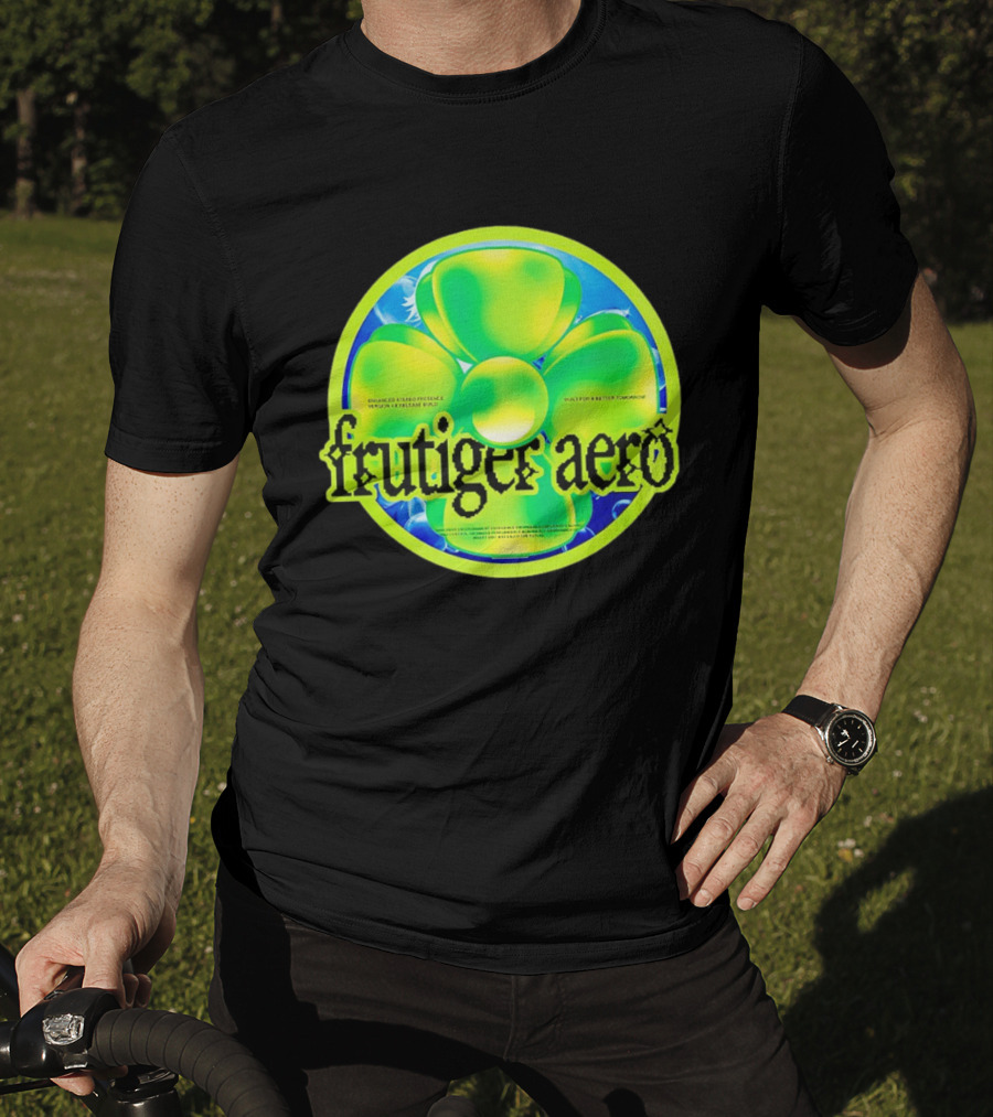 Frutiger Aero Psychedelic Neon Flower T-Shirt