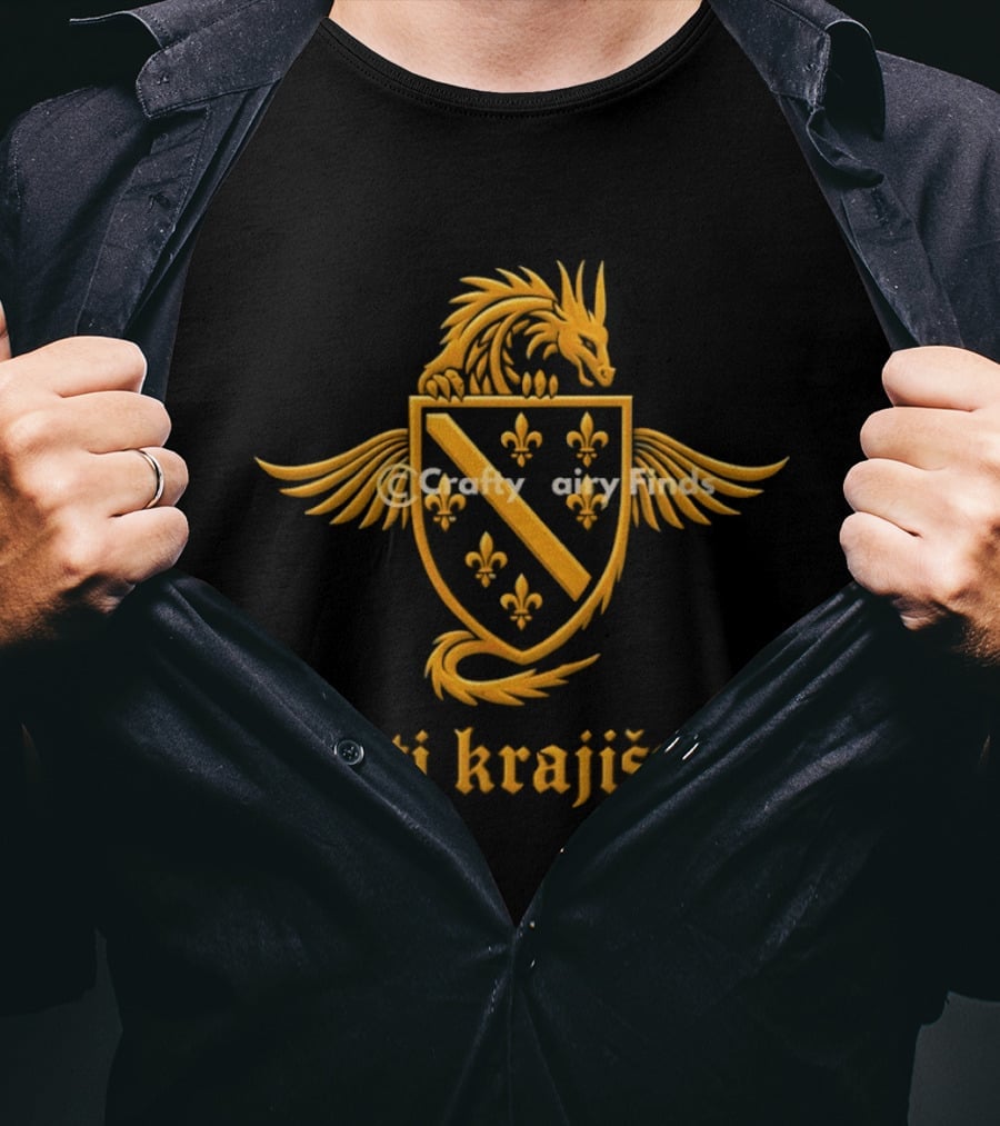 Ljuti Krajisnici Bosnia Dragon World Cup 2026 Soccer Iconic Crest T-Shirt