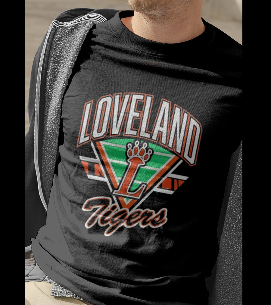 Loveland Tigers Football Gridiron Team T-Shirt