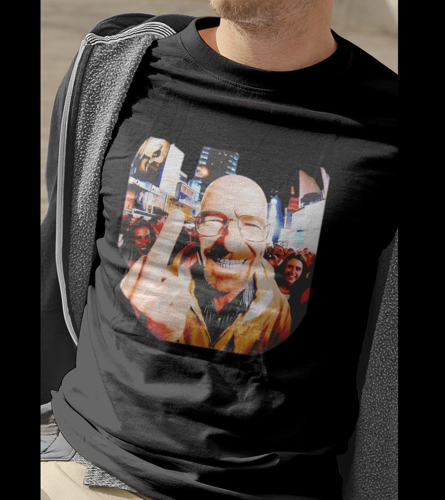 Breaking Bad Walter White Iconic Gesture In Urban Setting T-Shirt