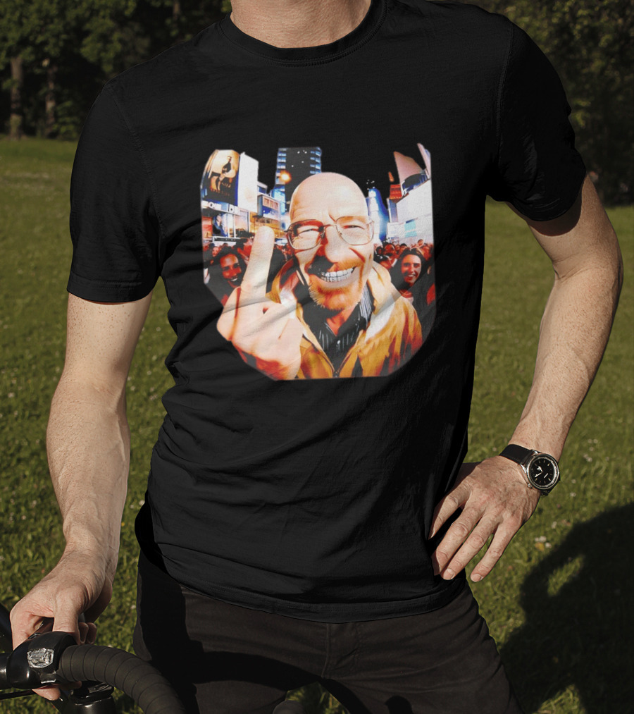 Breaking Bad Walter White Iconic Gesture In Urban Setting T-Shirt