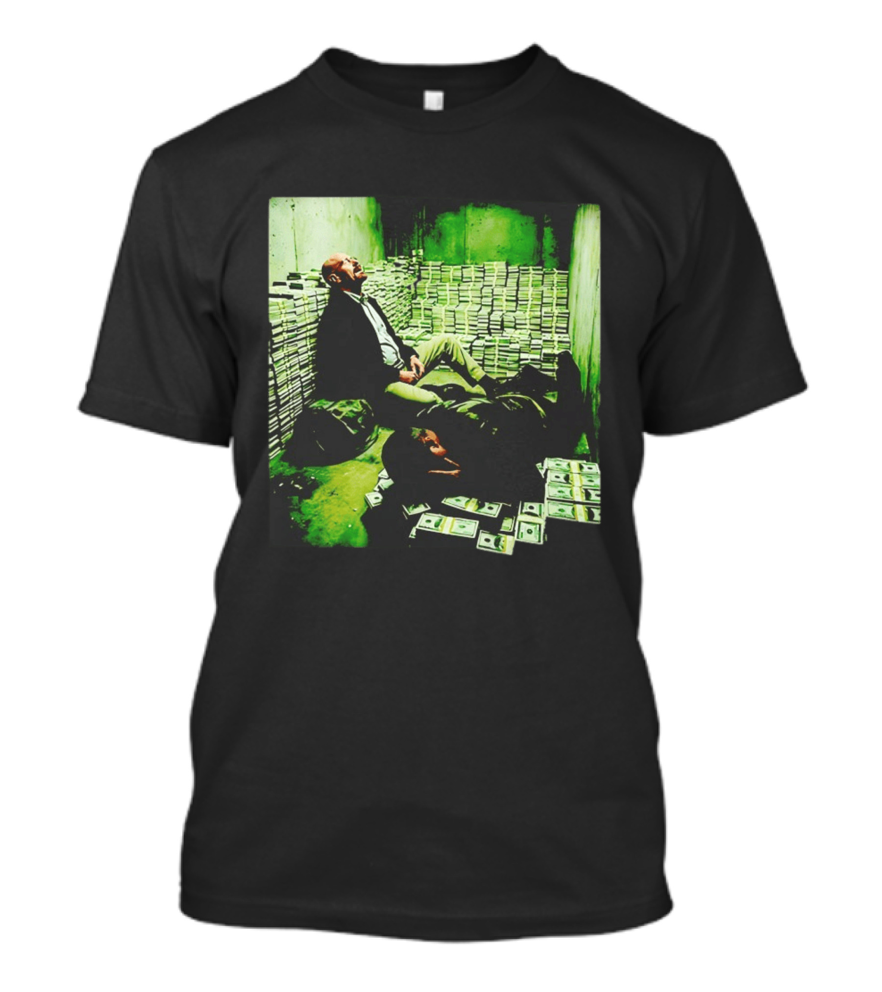 Breaking Bad Walter White Money Stacks Scene Heisenberg Transformation T-Shirt