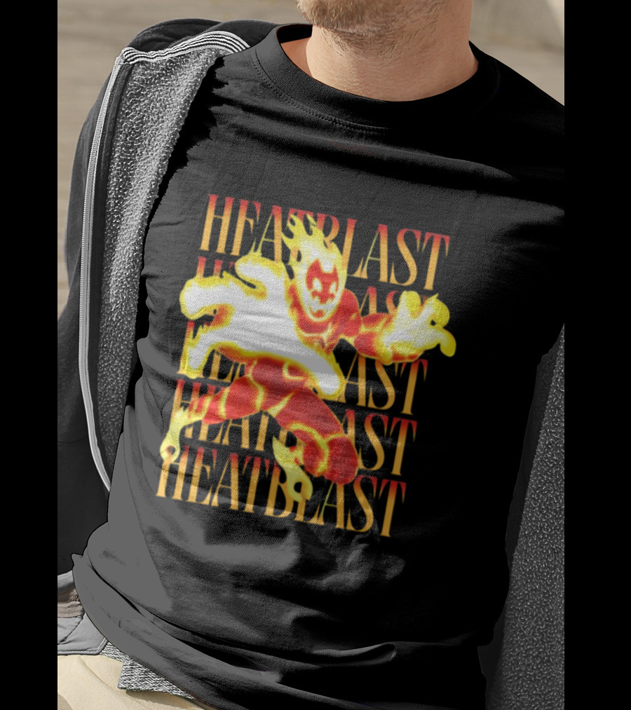 Ben 10 Heatblast Character Fiery Action Burst T-Shirt