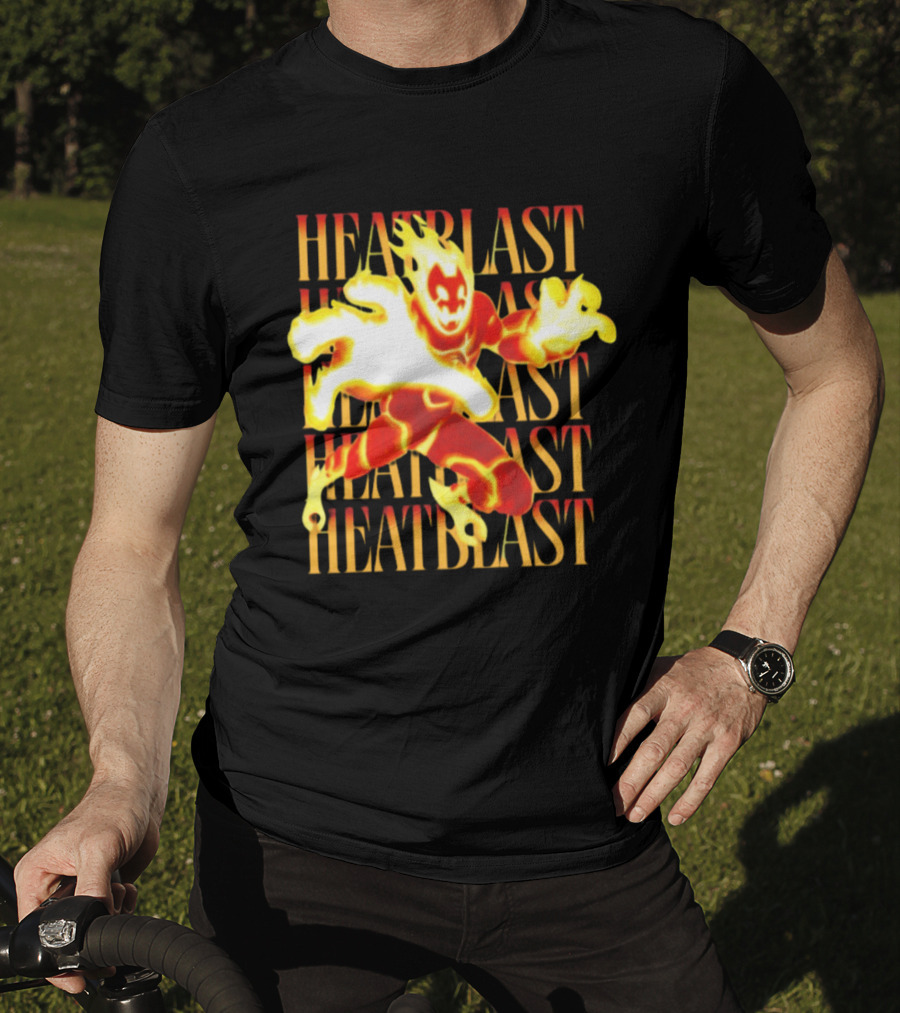 Ben 10 Heatblast Character Fiery Action Burst T-Shirt