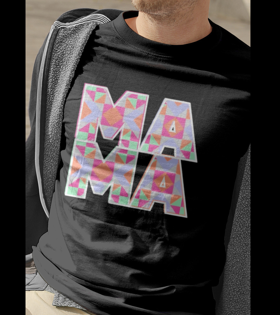 Mama Quilt Geometric T-Shirt