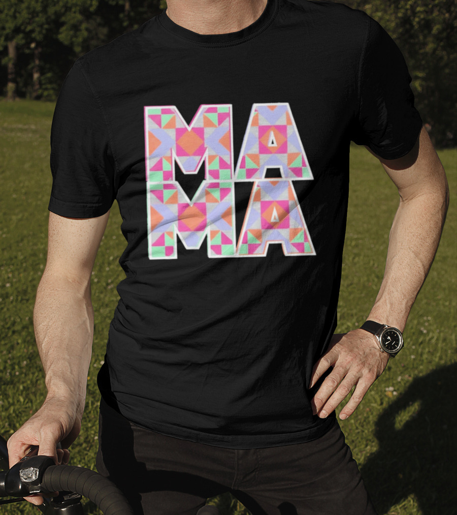 Mama Quilt Geometric T-Shirt