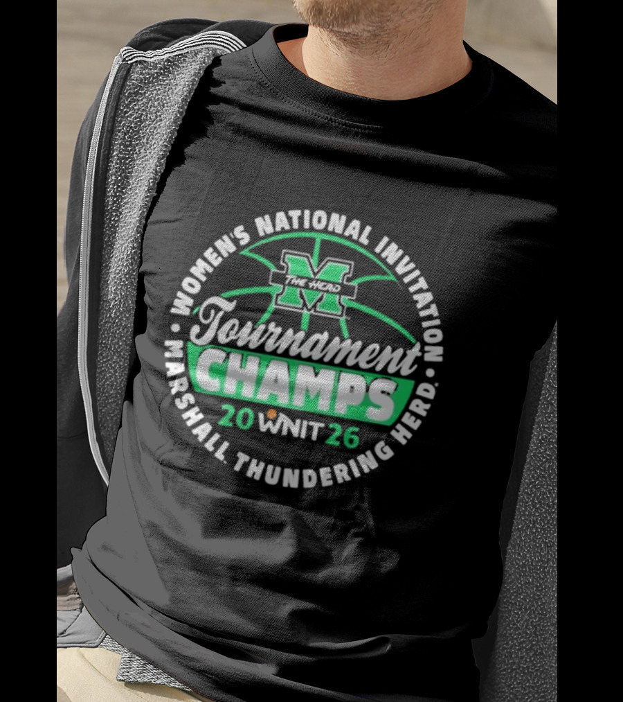 Marshall Thundering Herd Women's National Invitation Tournament Champs 2026 WNIT T-Shirt